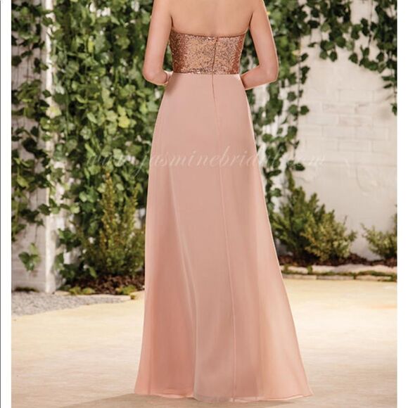 B2 BRIDESMAIDS BY JASMINE B183064 - ROSE GOLD - SIZE 12 - Picture 2 of 16